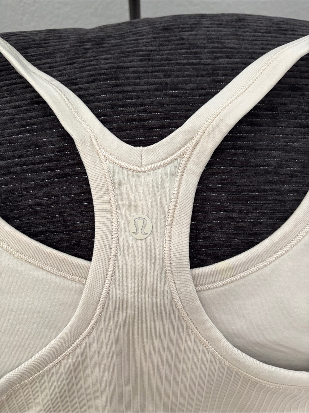 lululemon athletica Ribbed Racerback Tank - Cream - Picture 3 of 3